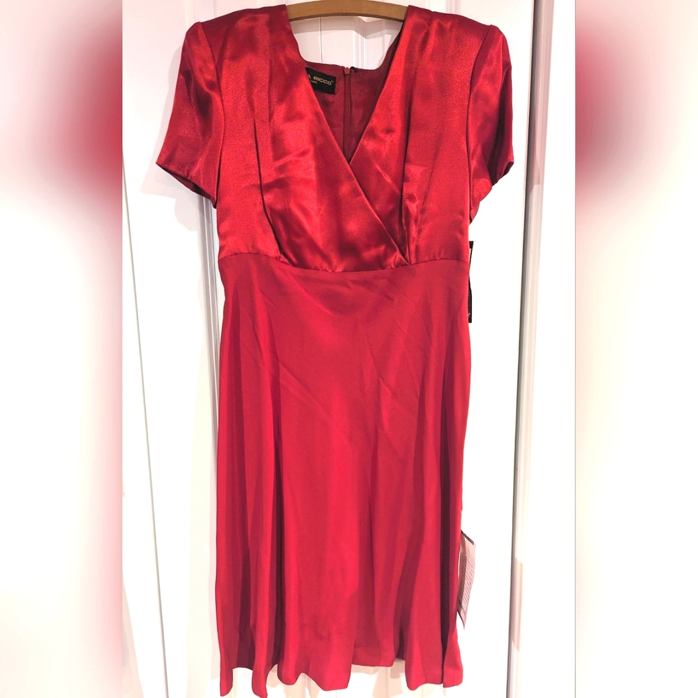 Donna Ricco Red Dress size 14
